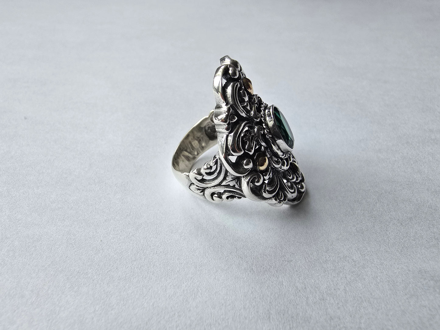 Cocktail Balinese Tourmaline Ring