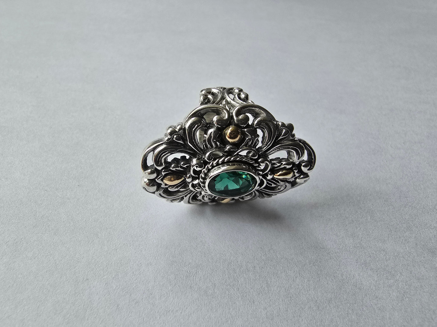 Cocktail Balinese Tourmaline Ring