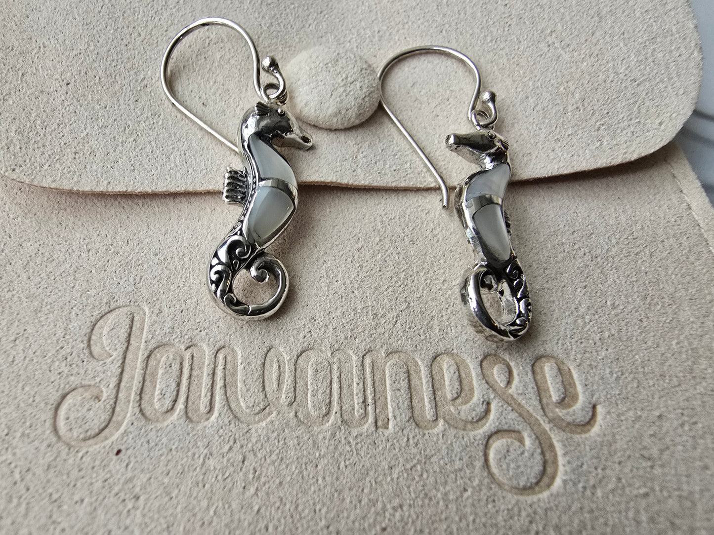 Seahorse Mother of Pearl Earings