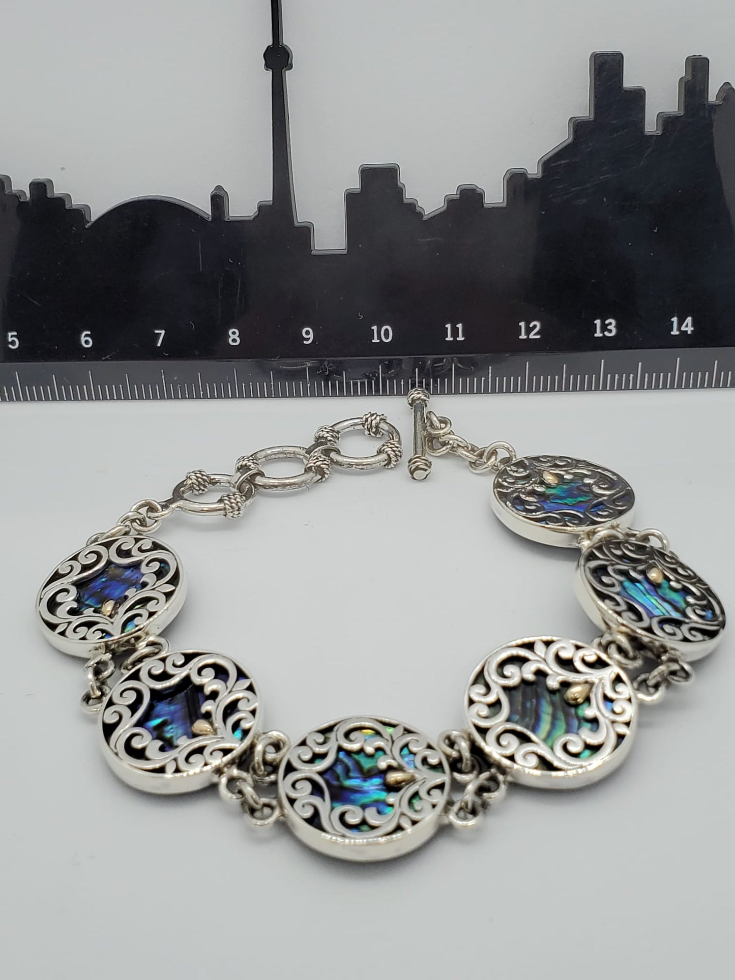 Abalone Sterling Silver Bracelet