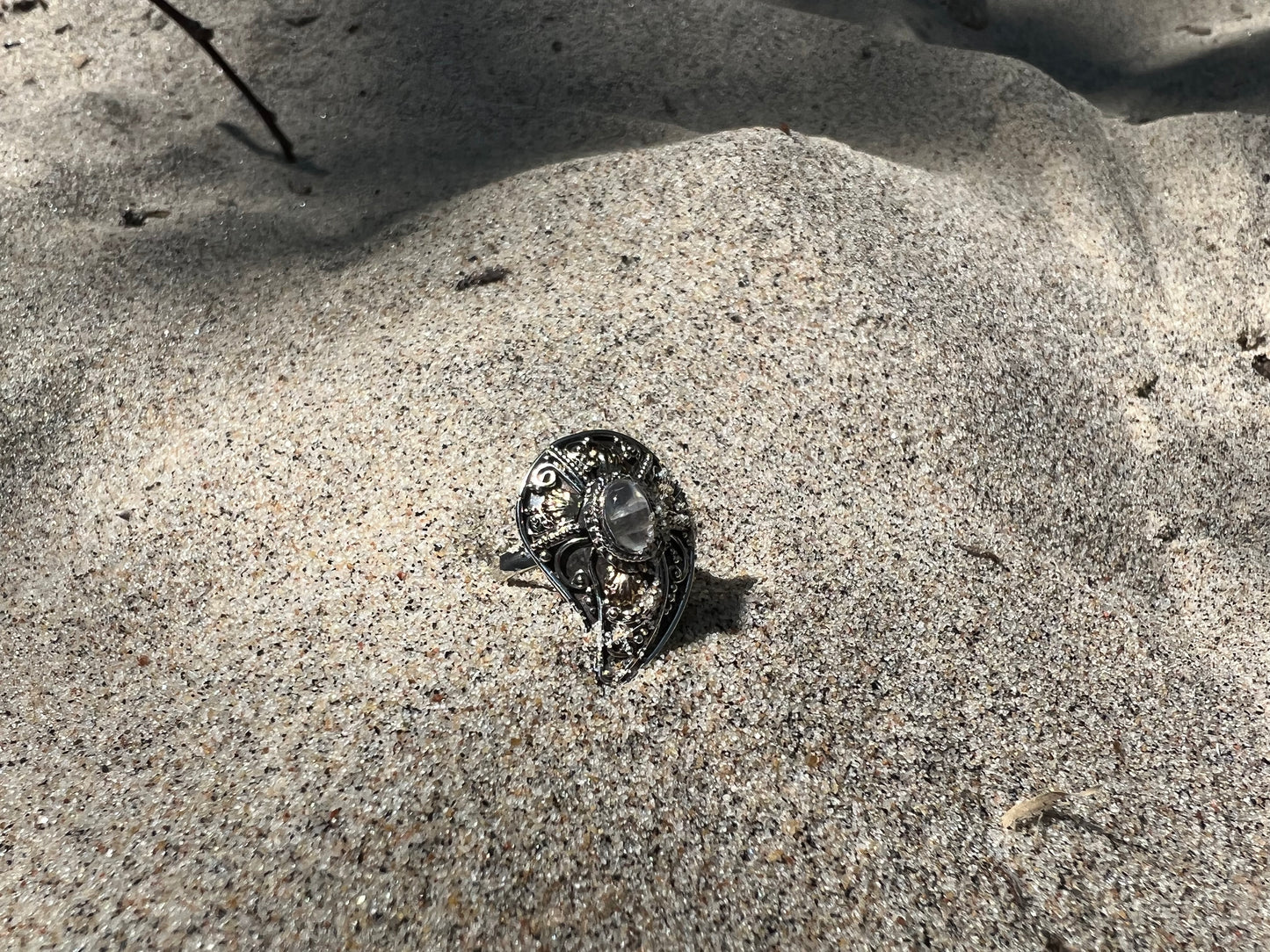 Mollusca Moonstone Ring