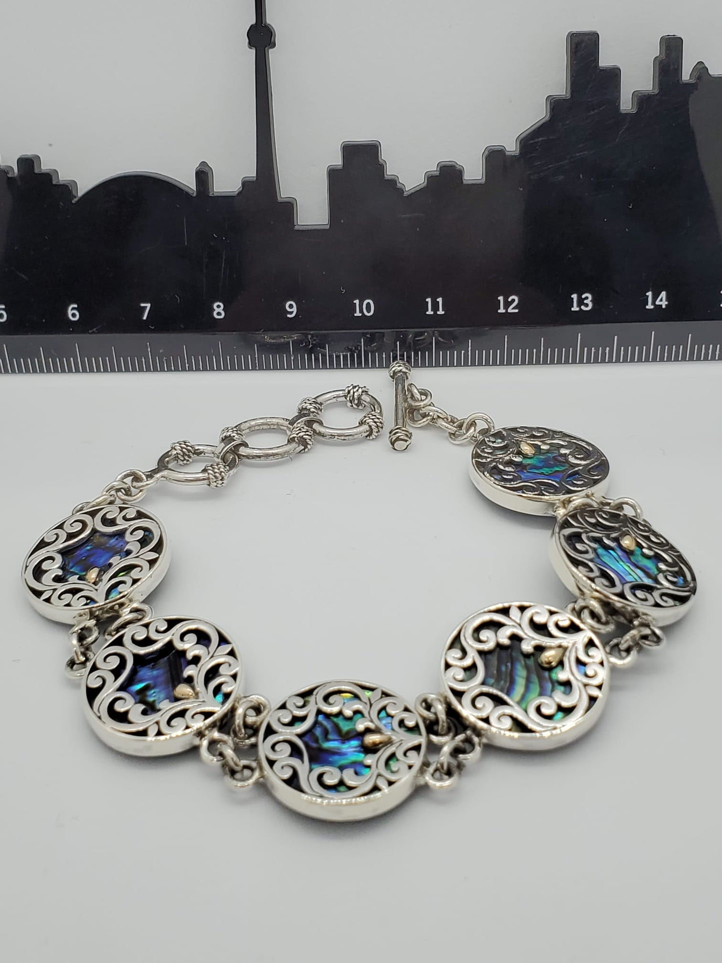 Abalone Sterling Silver Bracelet