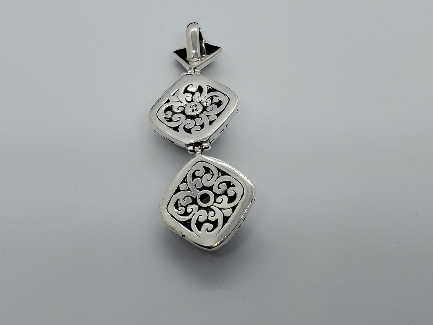 Two Tier Topaz Pendant