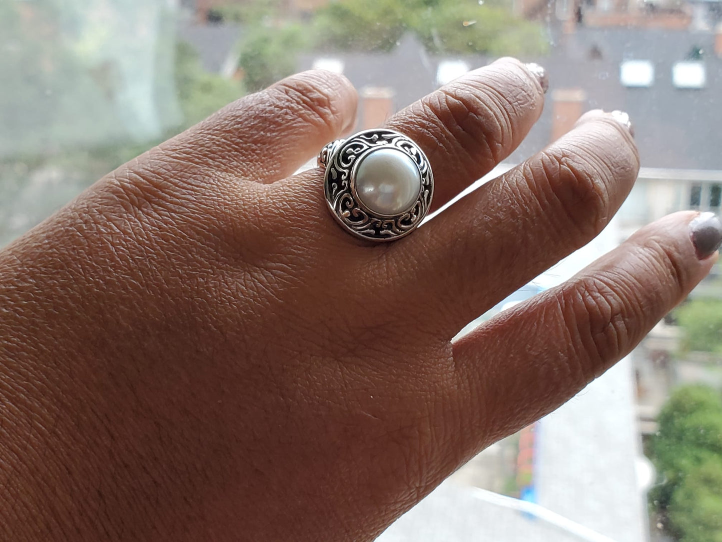 Balinese Carved Cocktail Ring