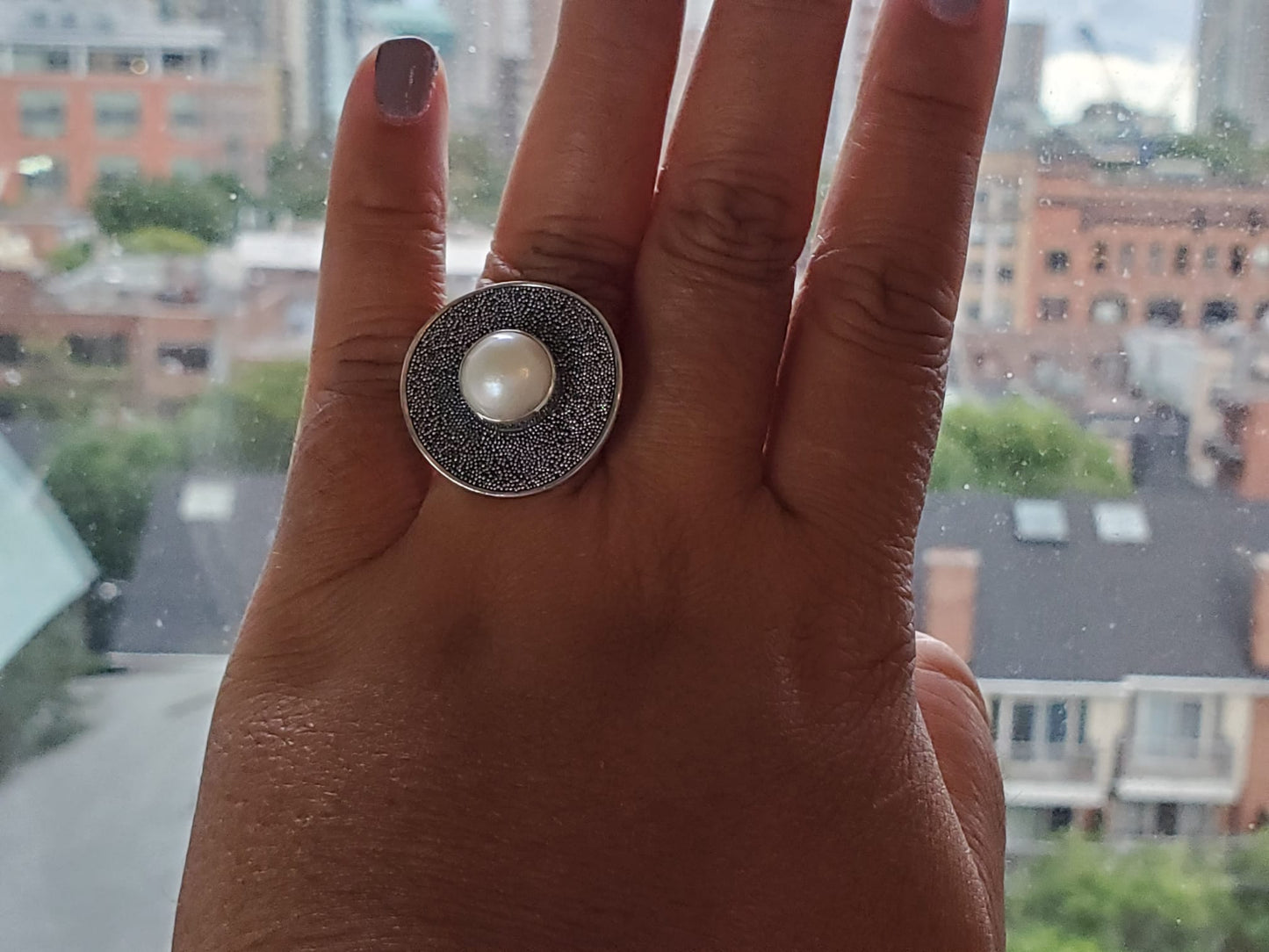 Poppyseed Statement Ring