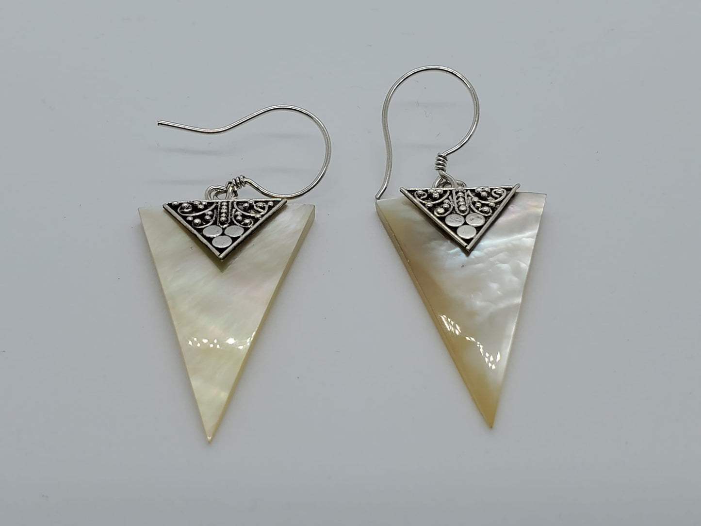 Triangle Mother of Pearl Dangles