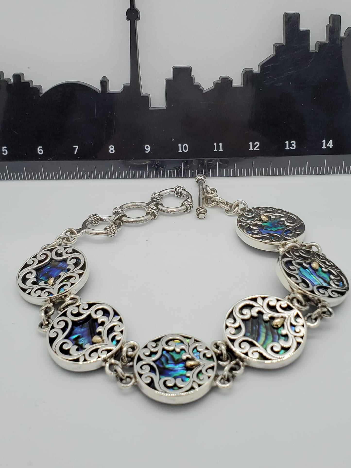Abalone Sterling Silver Bracelet