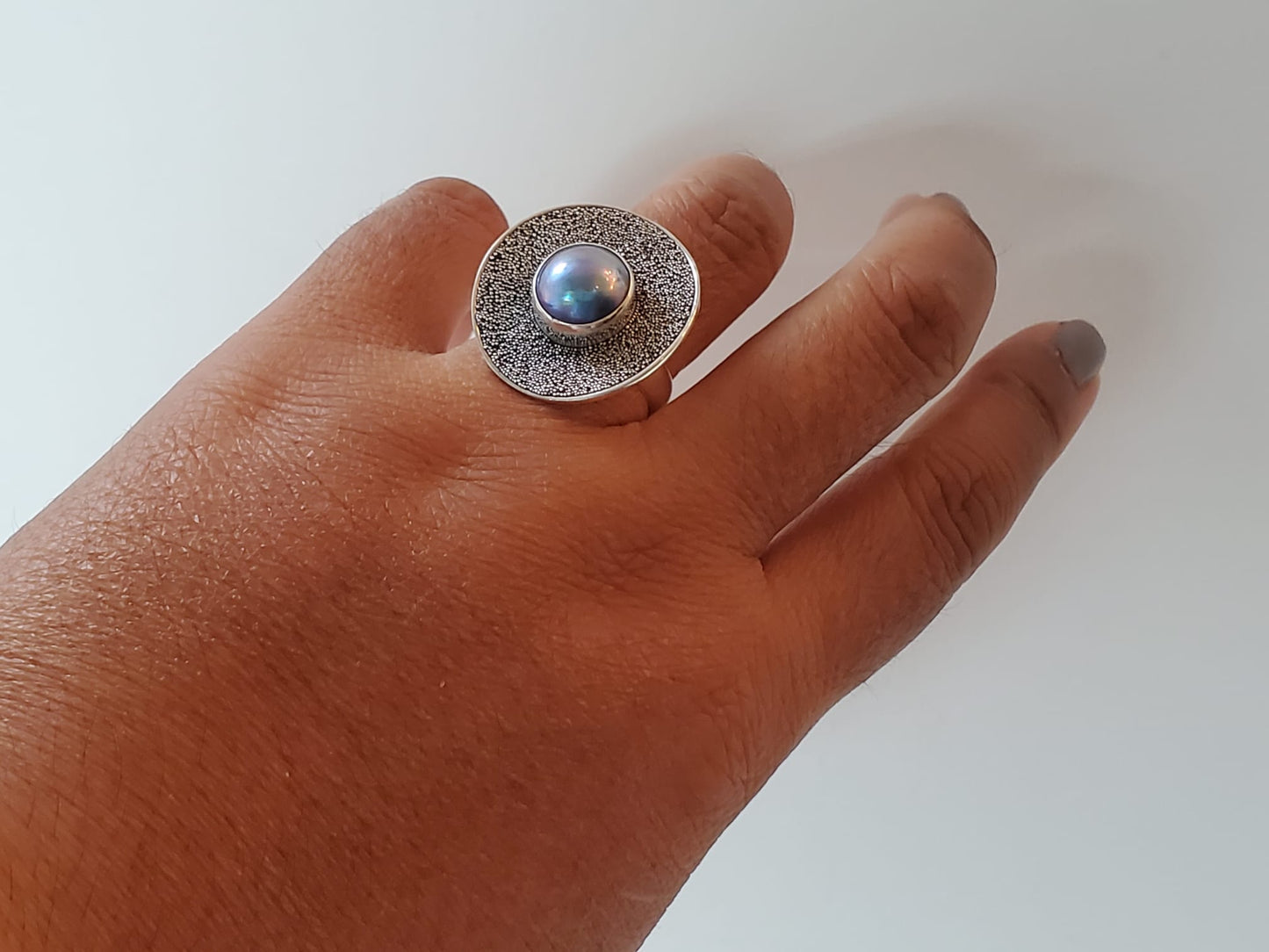 Poppy Seeds Statement Ring